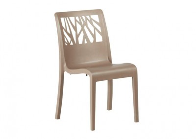 Chaise vegetal taupe