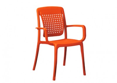 Fauteuil snack orange