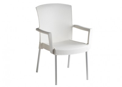 fauteuil terrasse blanc