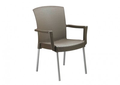 Fauteuil terrasse bronze