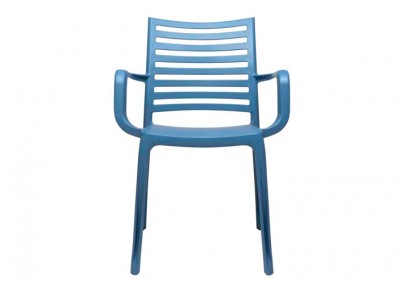 Fauteuil Eco bleu - face