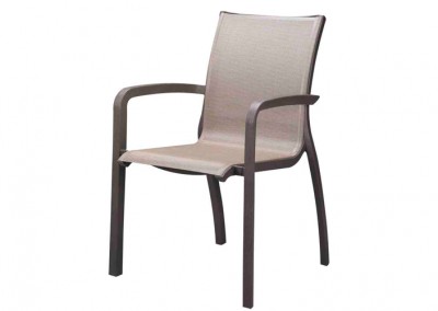 Fauteuil hôtelier terrasse bronze