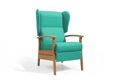 Fauteuil EHPAD turquoise