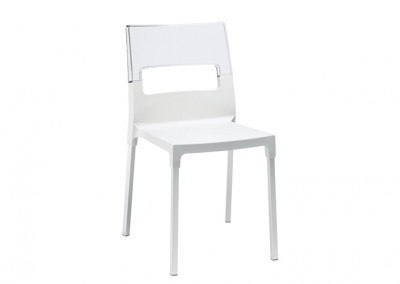 Chaise restaurant design blanche