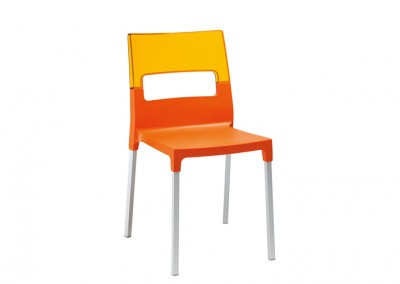 Chaise restaurant design orange