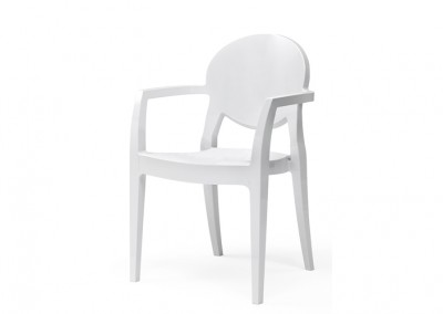 Fauteuil médaillon blanc