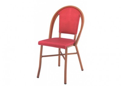 Chaise bistrot parisien rouge
