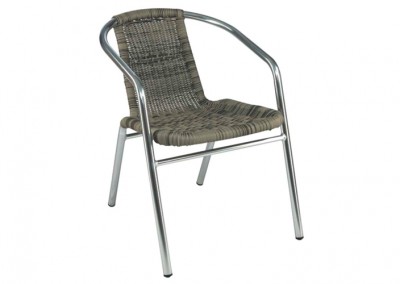 Fauteuil terrasse bar gris