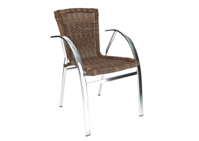 Fauteuil terrasse bistrot choco