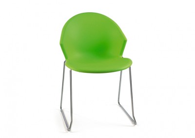 CHAISE TRAINEAU VERTE