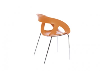 FAUTEUIL RESTAURANT TENDANCE ORANGE