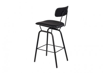 TABOURET INDUSTRIEL NOIR