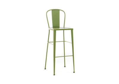 TABOURET METAL VERT